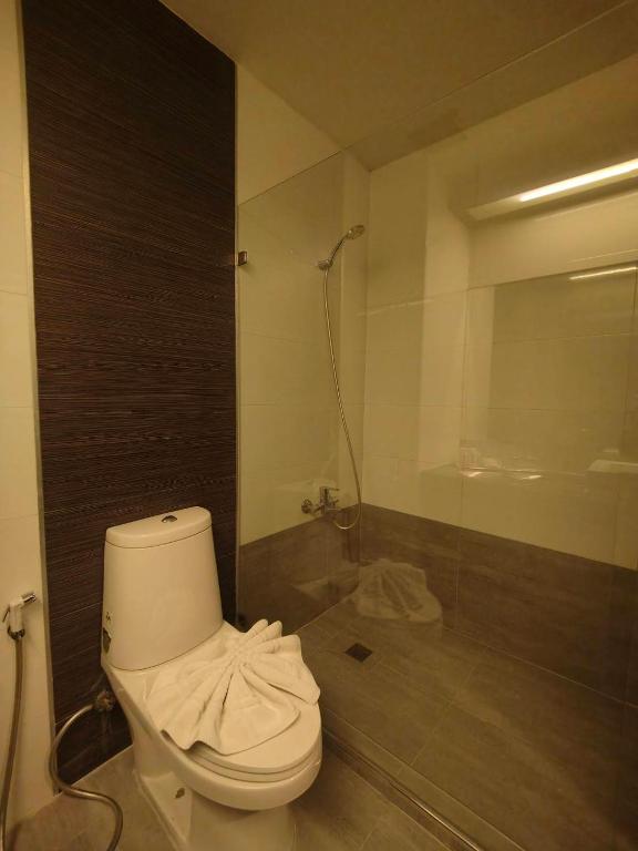 Koupelna v ubytování Crystal Suites Suvarnbhumi Airport