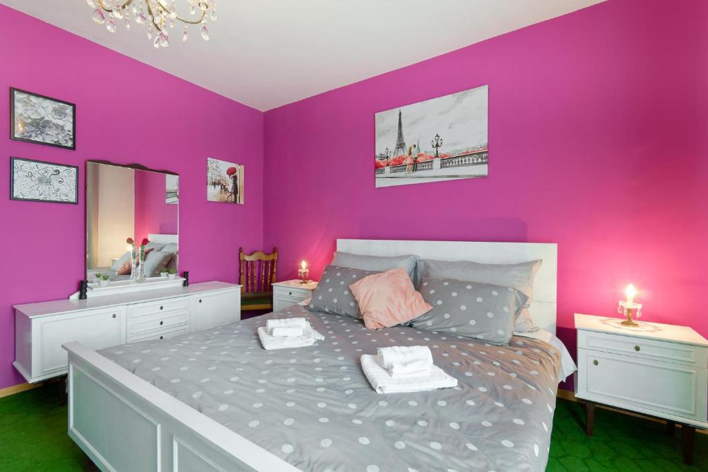Posteľ alebo postele v izbe v ubytovaní Holiday Home Vlady by Rent Istria