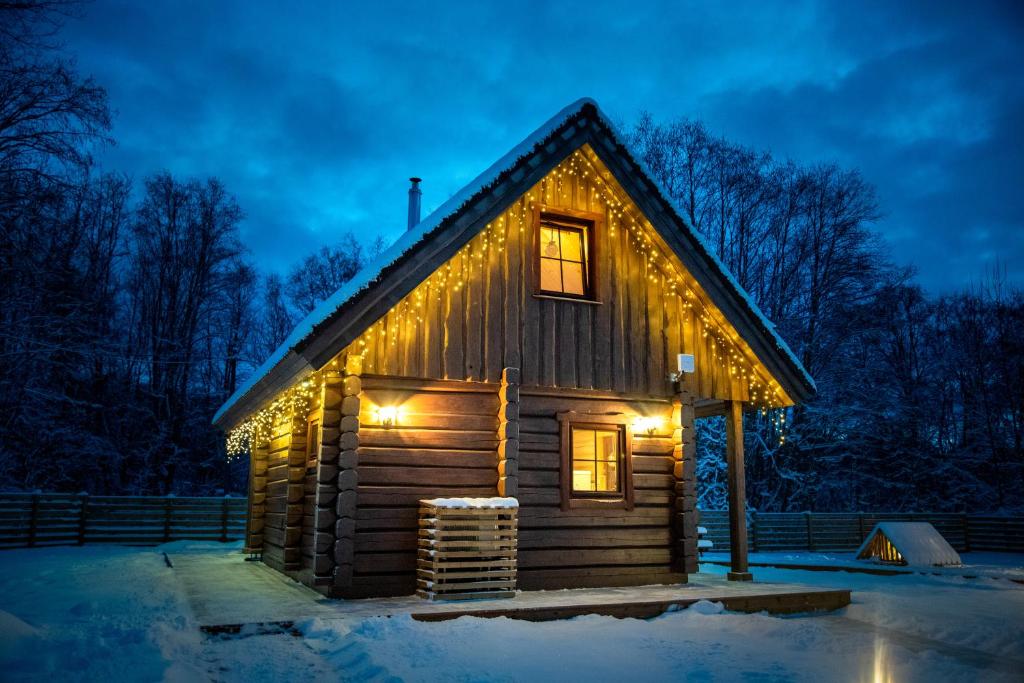 Jäägri Saunamaja v zimě