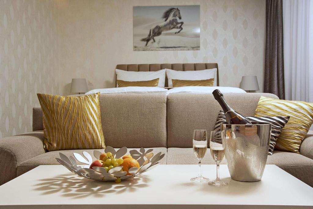 Posezení v ubytování Privilege Apartments