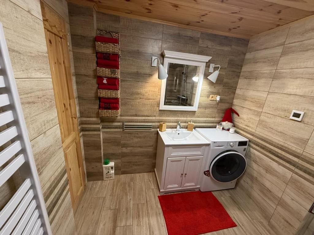 Koupelna v ubytování Chata Maco