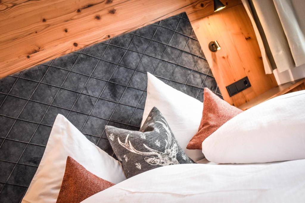 Posteľ alebo postele v izbe v ubytovaní Landhaus Bernhard