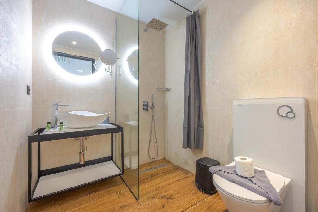 Koupelna v ubytování Nobile Hotel