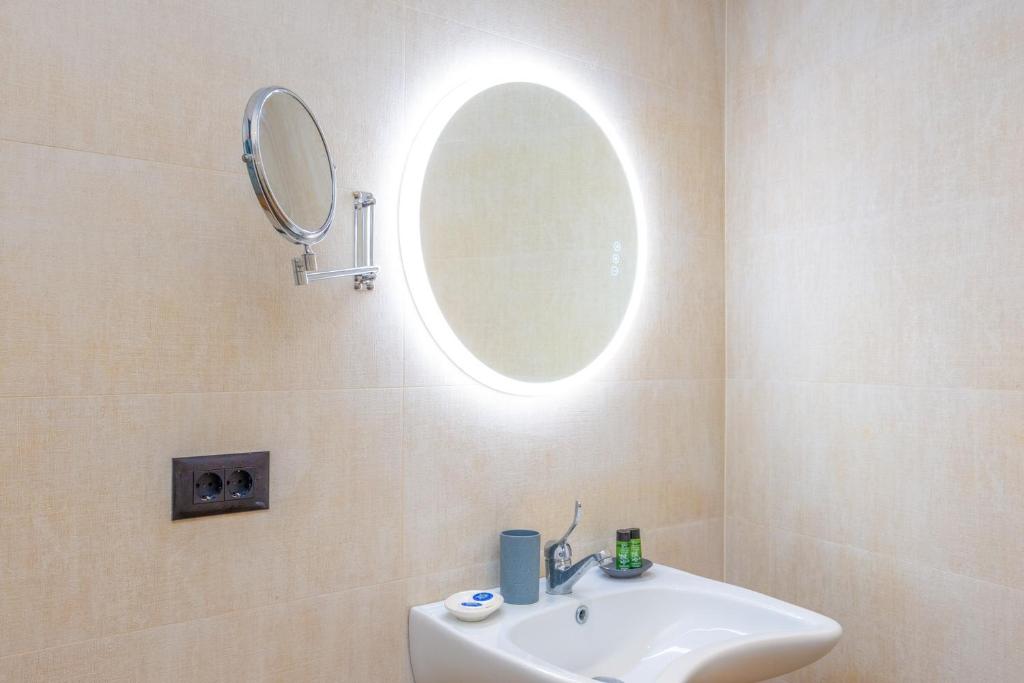 Koupelna v ubytování Nobile Hotel