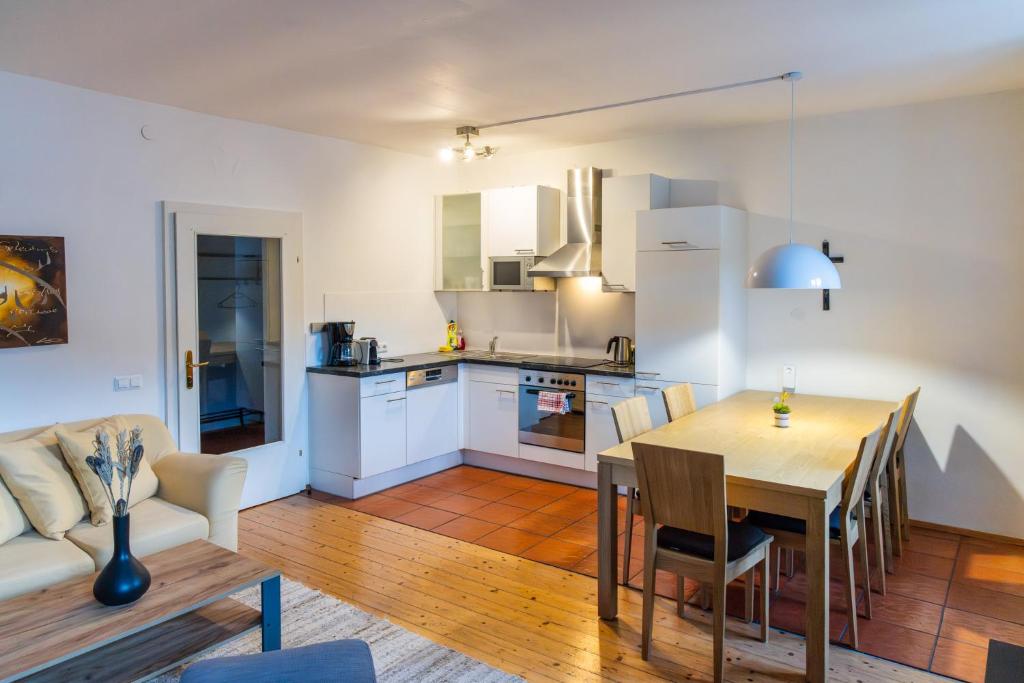 Kuchyň nebo kuchyňský kout v ubytování Ferienwohnung Mariazell