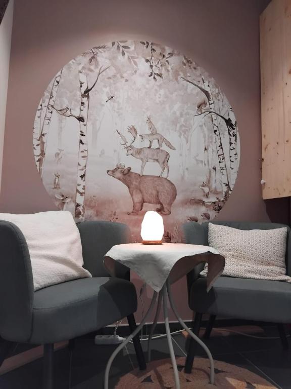 Posezení v ubytování Dunloe Chambre & Terrasse chez l'habitant avec borne recharge électrique