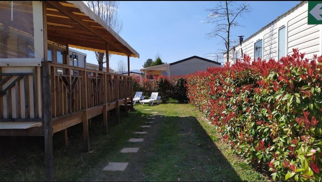 Zahrada ubytování mobile home for you Les Rives de Condrieu