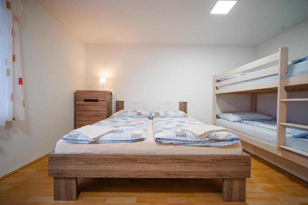 Postel nebo postele na pokoji v ubytování Penzion Mona