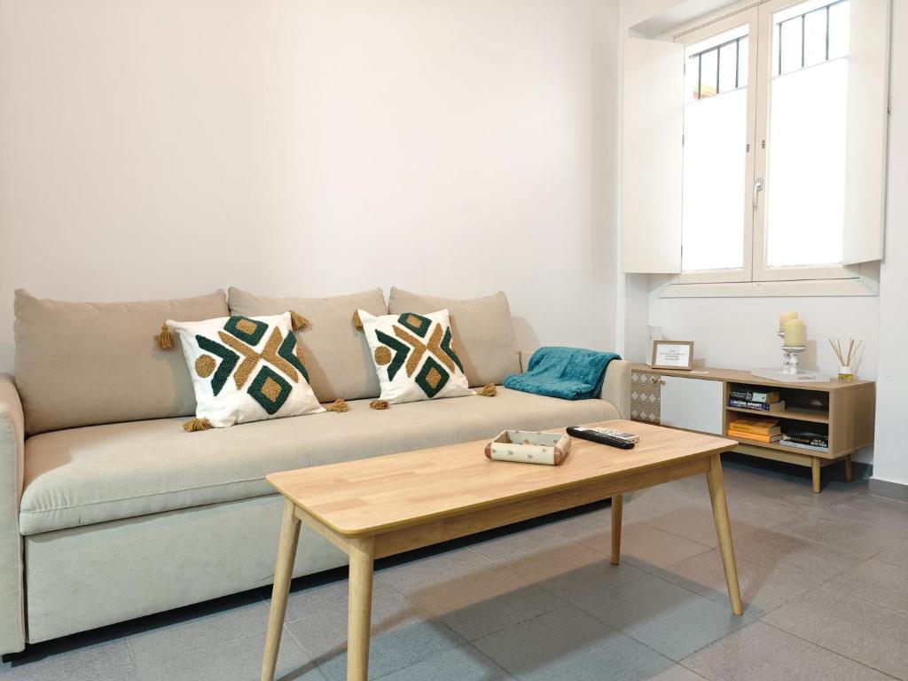 Posezení v ubytování Apartamento del Mercado Little Apartments