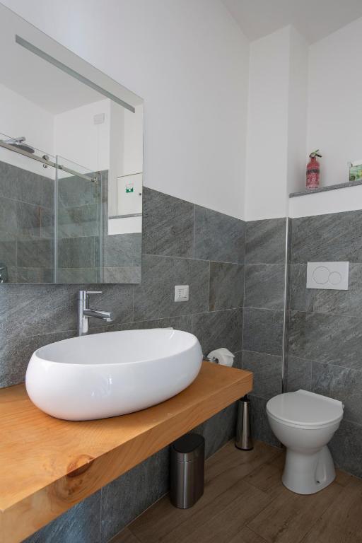 Koupelna v ubytování Apartment Laghée