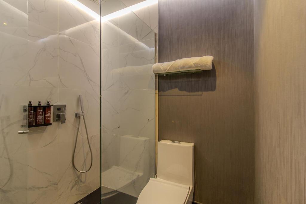 Koupelna v ubytování Haven A Design Hotel