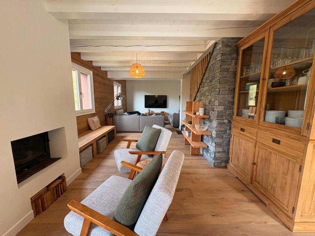 Μια τηλεόραση ή/και κέντρο ψυχαγωγίας στο Chalet 14pers - jacuzzi&sauna - La Bresse