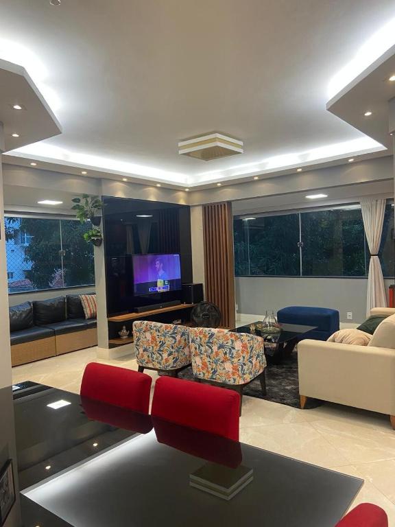Χώρος καθιστικού στο Luxury Apartment in the Heart of Belém - COP 30
