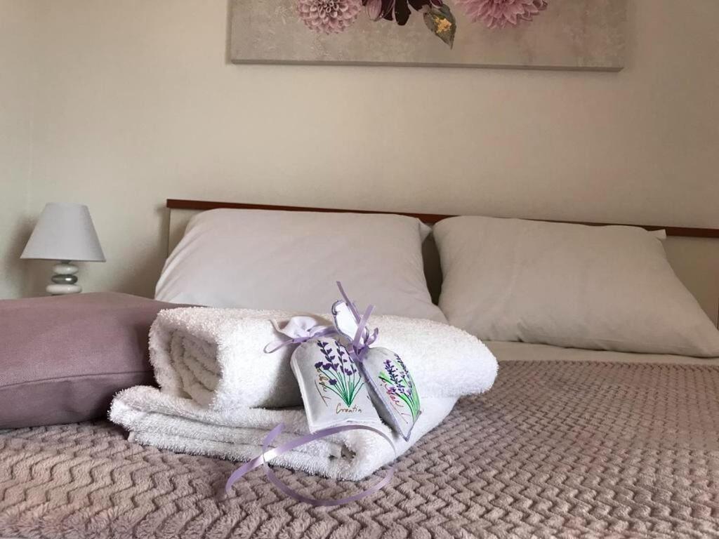 Posteľ alebo postele v izbe v ubytovaní Apartments Miroslava