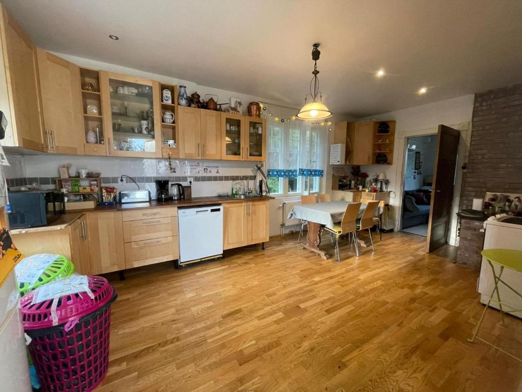 Kuchyň nebo kuchyňský kout v ubytování Outintic House