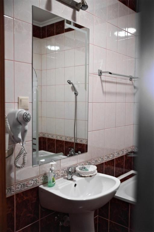 Koupelna v ubytování Hotel Lukács Superior