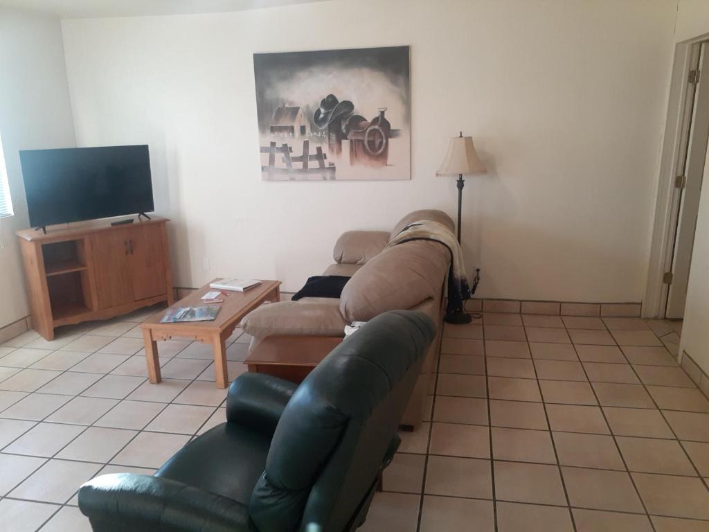TV a/nebo společenská místnost v ubytování Stagecoach Suites