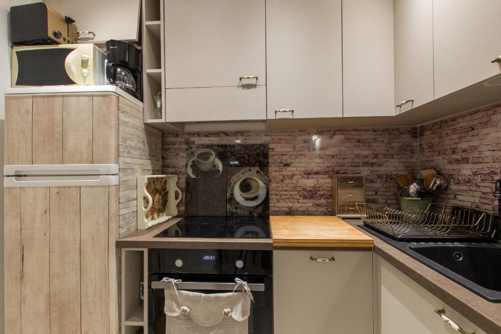 Kuchyňa alebo kuchynka v ubytovaní Apartment Sen
