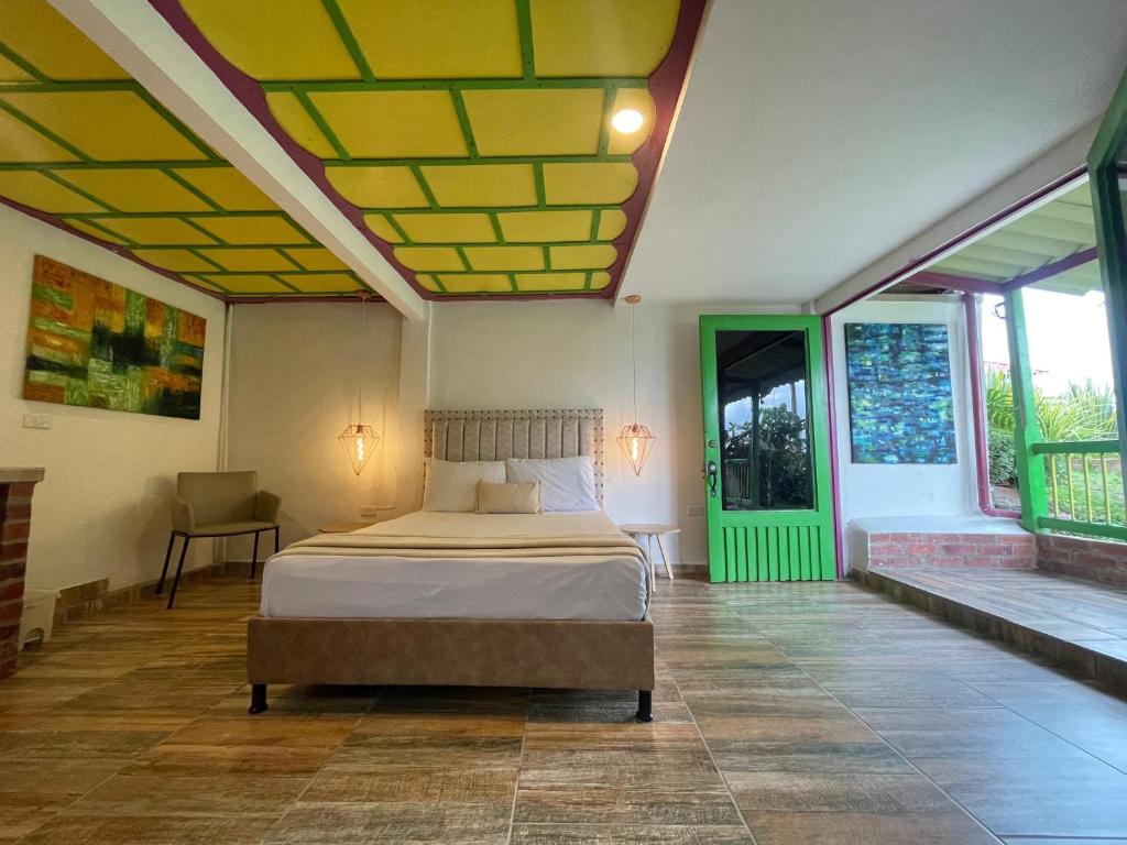Postel nebo postele na pokoji v ubytování Dreams Hotel y Restaurante