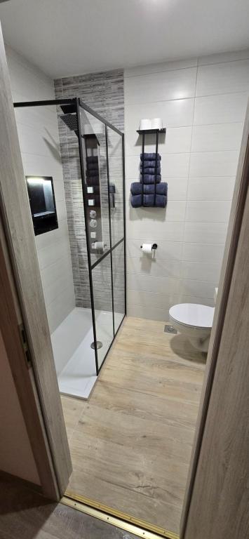 Koupelna v ubytování Apartma Minka