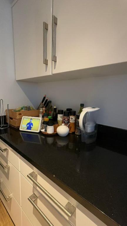 Kuchyň nebo kuchyňský kout v ubytování Liffey Three Arena Room