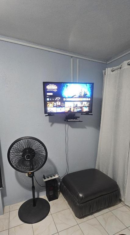 TV a/nebo společenská místnost v ubytování Sunny Space