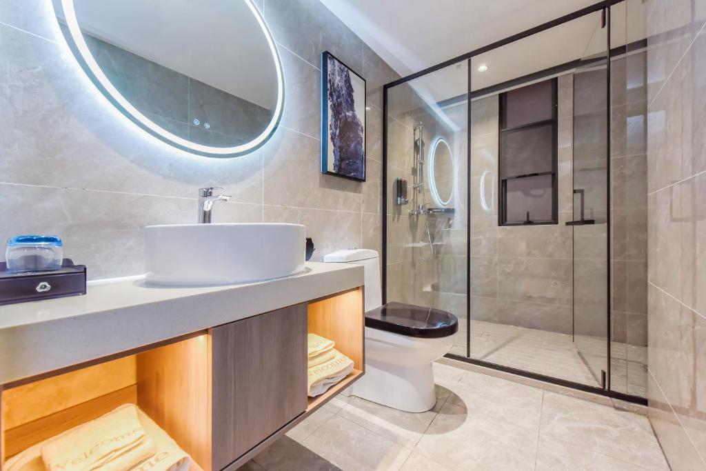 Koupelna v ubytování Shangpin Holiday Inn - Guangzhou New Baiyun International Airport Flagship Store