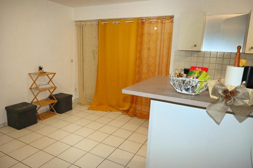 Kuchyň nebo kuchyňský kout v ubytování Appartement Anse-MitanTrois-Îlets, proche plage et loisirs