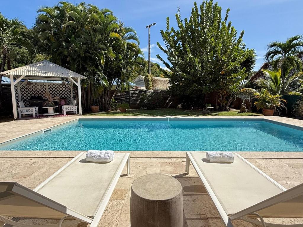 Bazén v ubytování Villa Joss - Piscine & Plage 1 min à pied nebo v jeho okolí