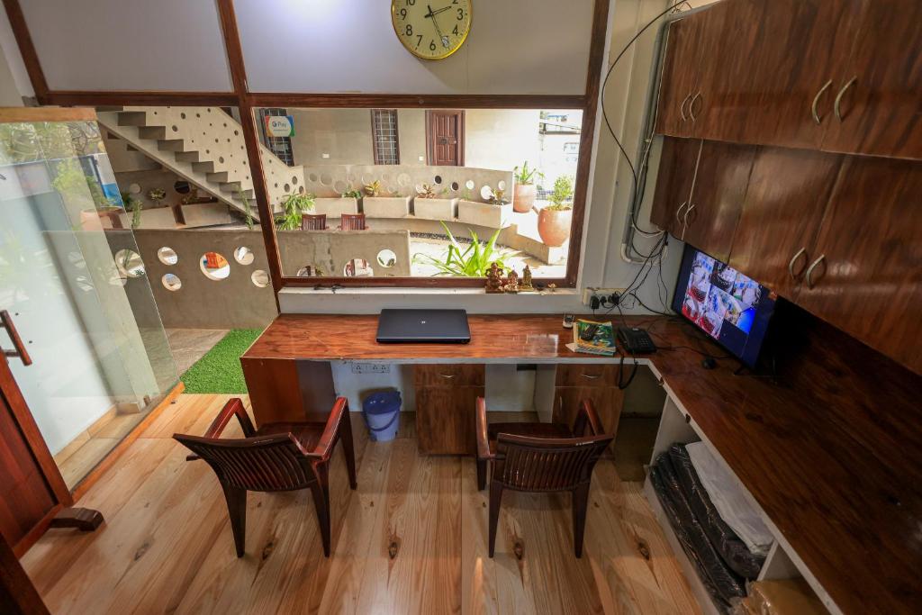 TV a/nebo společenská místnost v ubytování JK Residency