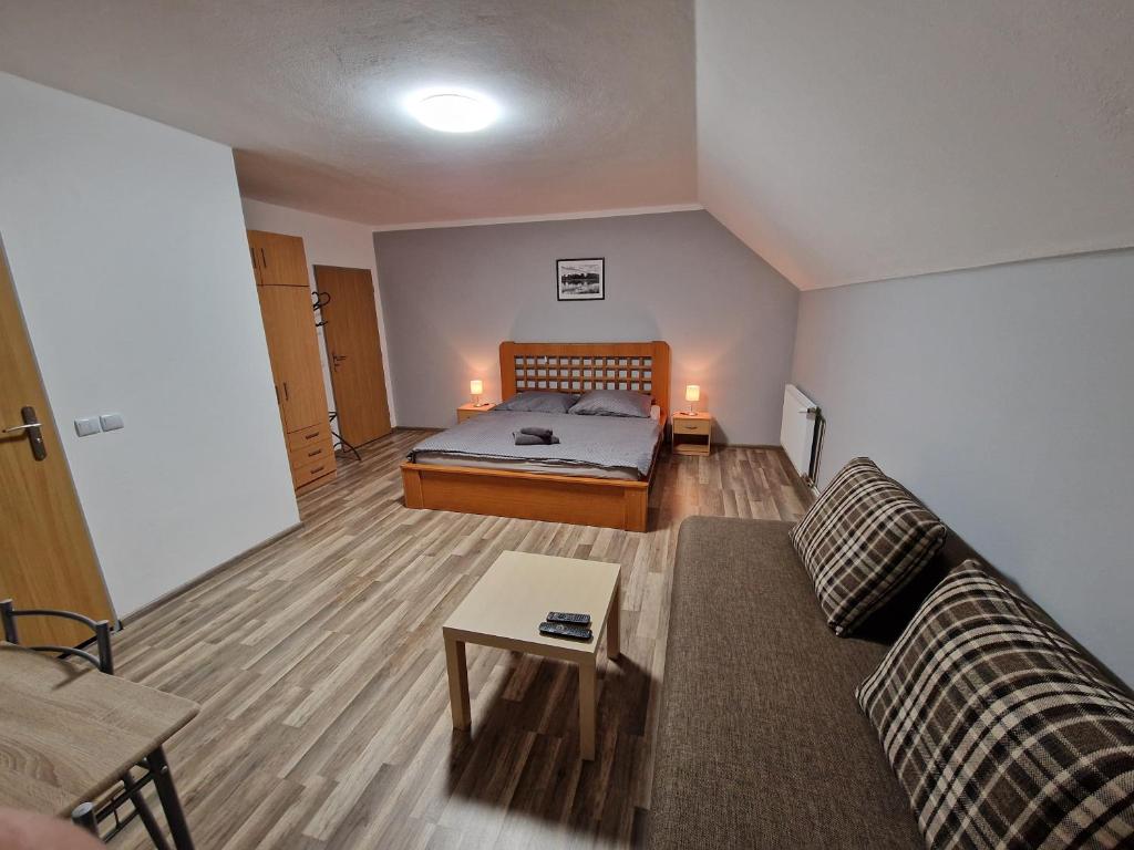 Posezení v ubytování Apartmány Obora