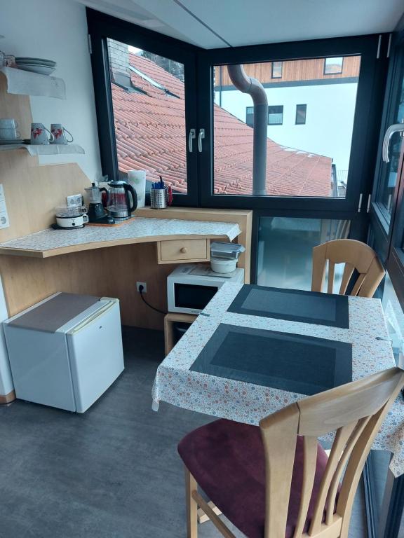 Kuchyňa alebo kuchynka v ubytovaní Ferienwohnung Pramstaller