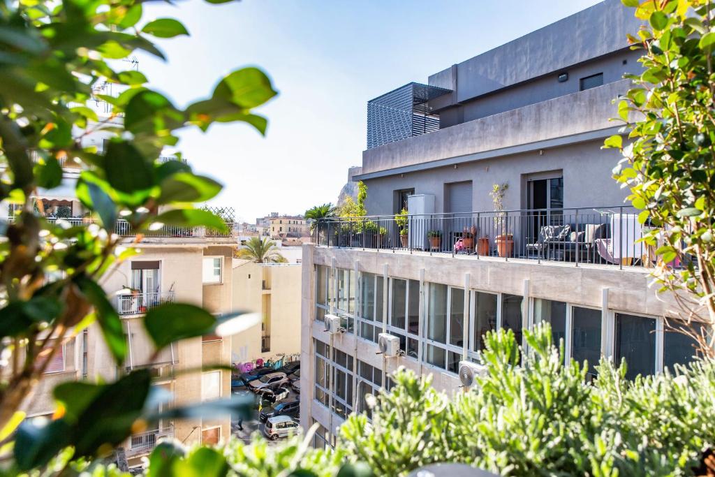 Balkón nebo terasa v ubytování NOOS Acropolis