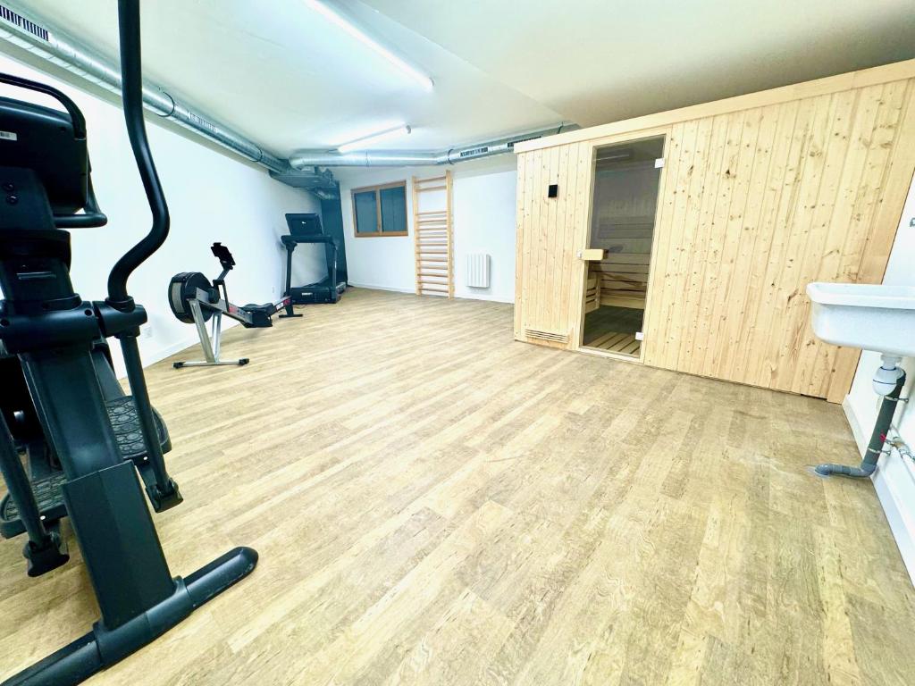 Fitness centrum a/nebo fitness zařízení v ubytování Le lodge de l alpage - Ski in ski out - 2 chambres 1 cabine