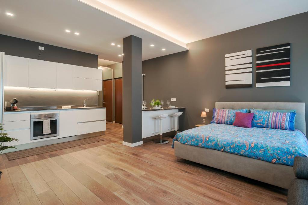 Η κουζίνα ή μικρή κουζίνα στο Essenza Moderna Park & Comfort