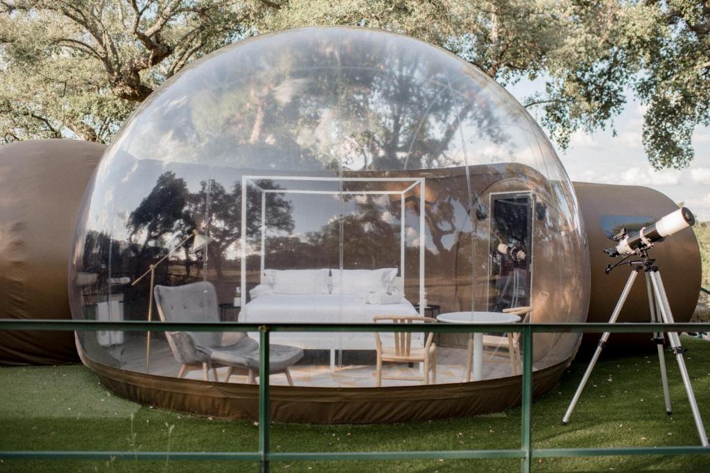 Finca El Cortiñal - Burbuja transparente en Valencia de Alcántara