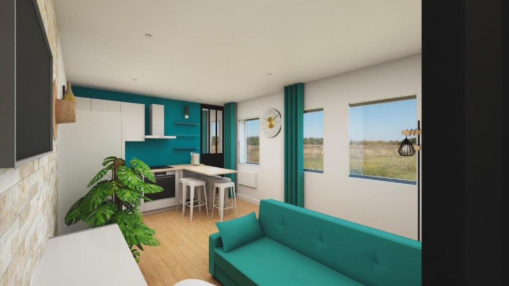 Posezení v ubytování Cosy Plenity - T3 - Centre ville - Parking gratuit