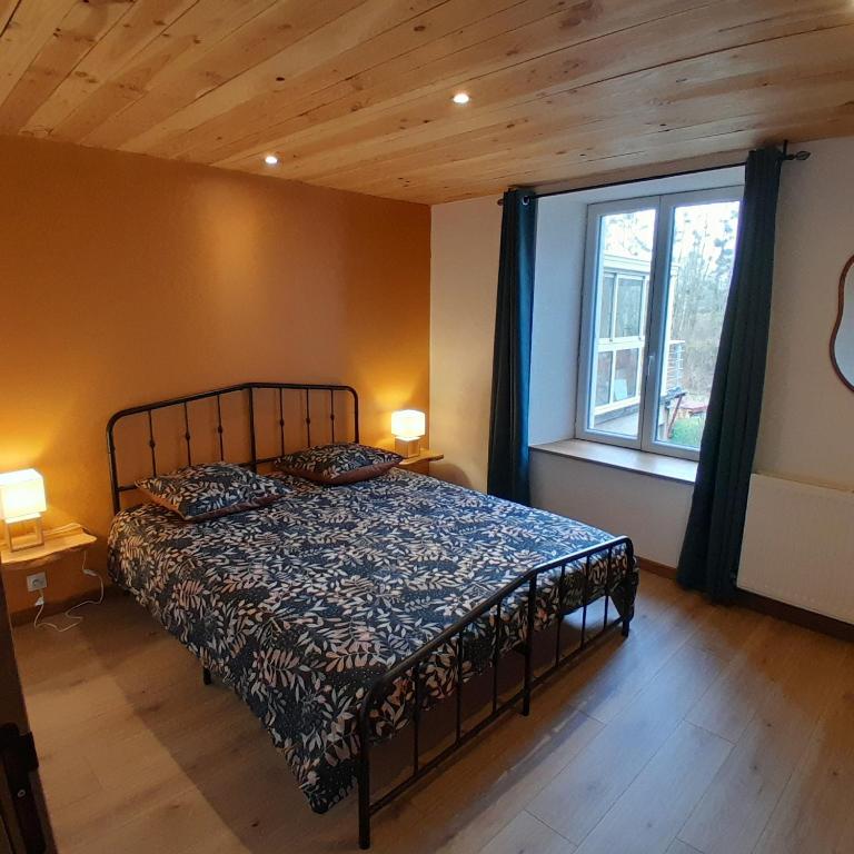 Postel nebo postele na pokoji v ubytování Gite orizon
