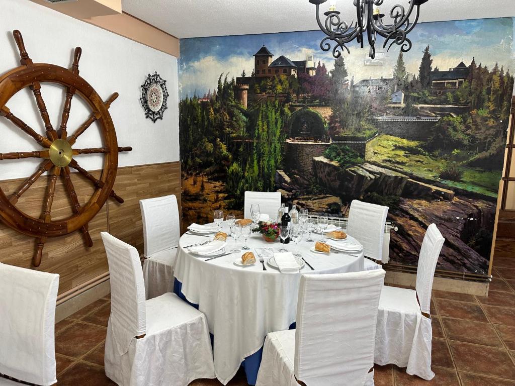 Restaurace v ubytování Gran Hostal Asador de Soto