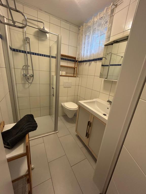 Koupelna v ubytování Apartment Leitn