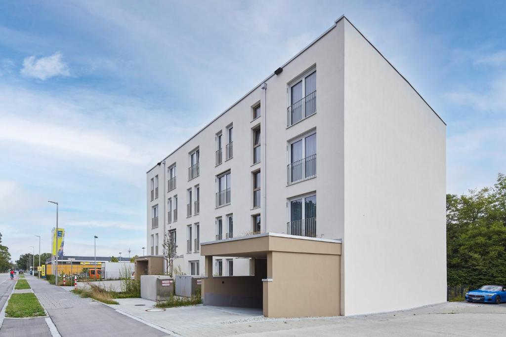 Budova, kde se aparthotel nachází