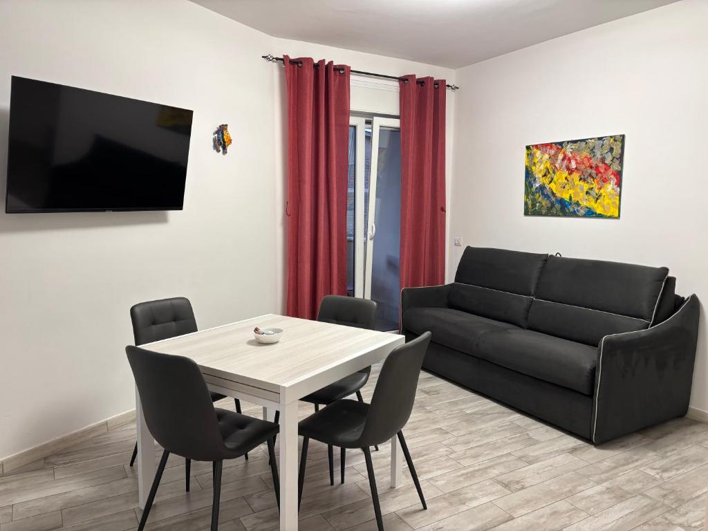 TV a/nebo společenská místnost v ubytování Casa Larry