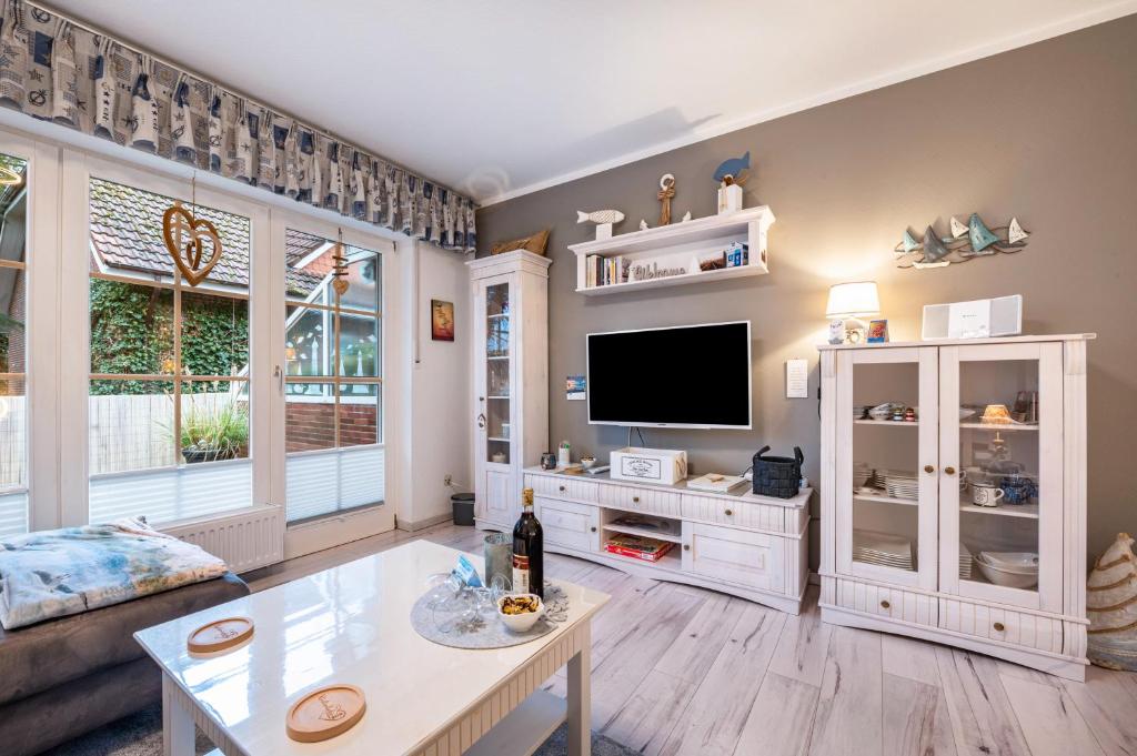 Μια τηλεόραση ή/και κέντρο ψυχαγωγίας στο Haus Küstenliebe