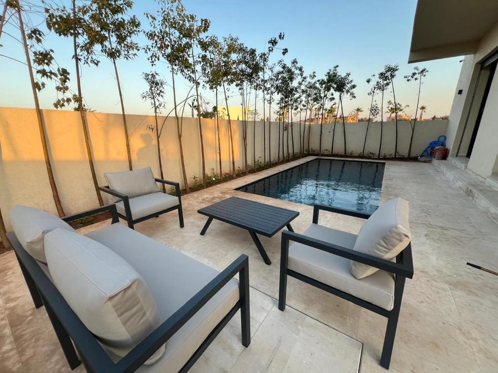 Balkón nebo terasa v ubytování Villa Marrakech karim