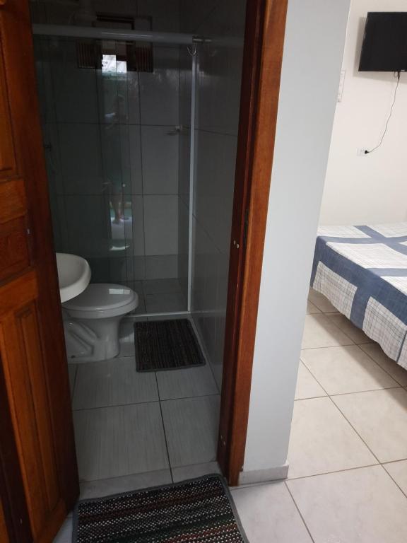 Koupelna v ubytování Hotel Pousada Guaratuba