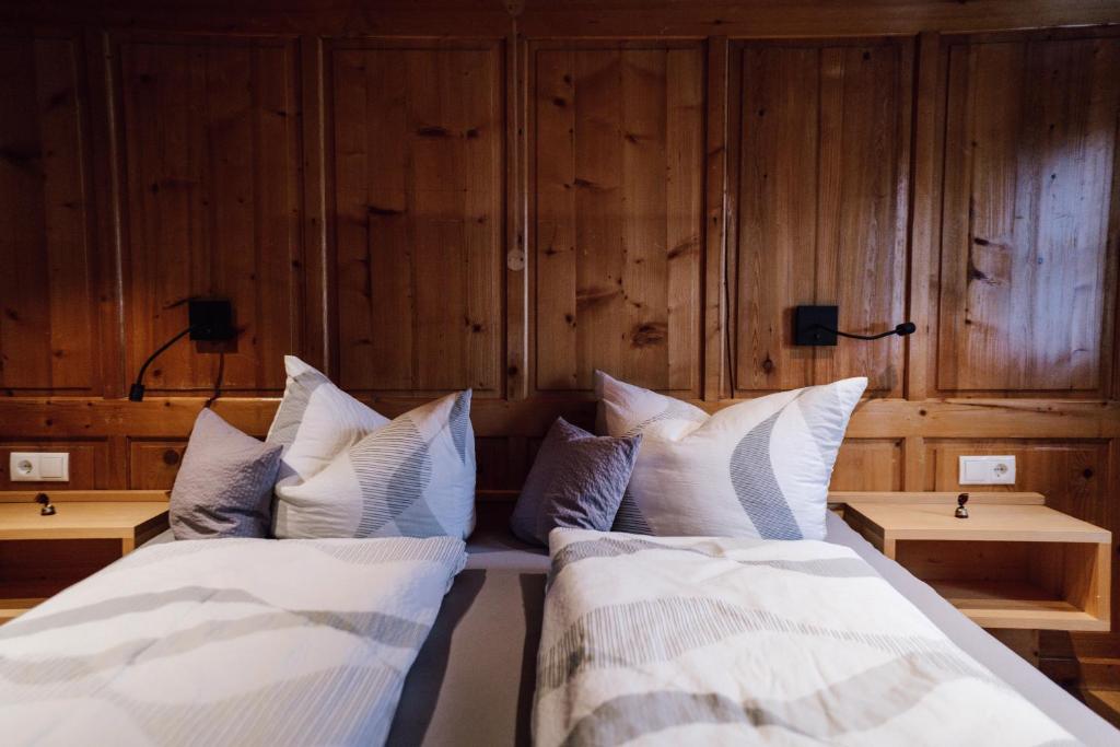 Postel nebo postele na pokoji v ubytování Haus Saler
