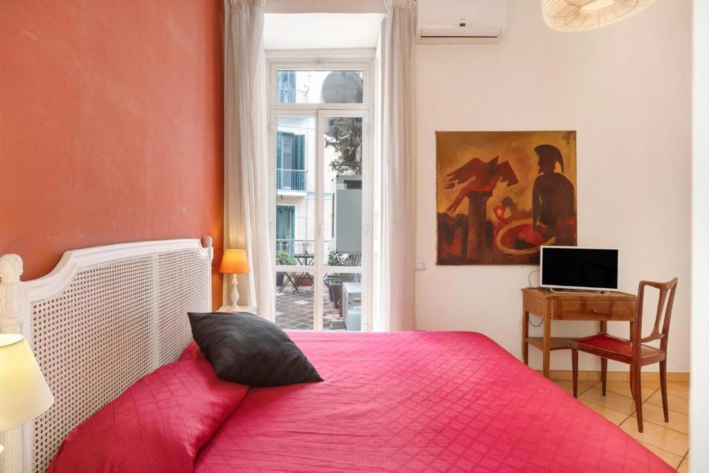 Łóżko lub łóżka w pokoju w obiekcie B&B Verdi