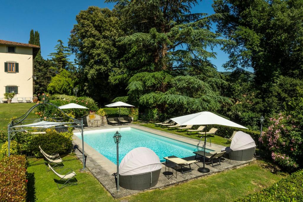 Bazén v ubytování Agriresort & Spa Fattoria I Ricci nebo v jeho okolí