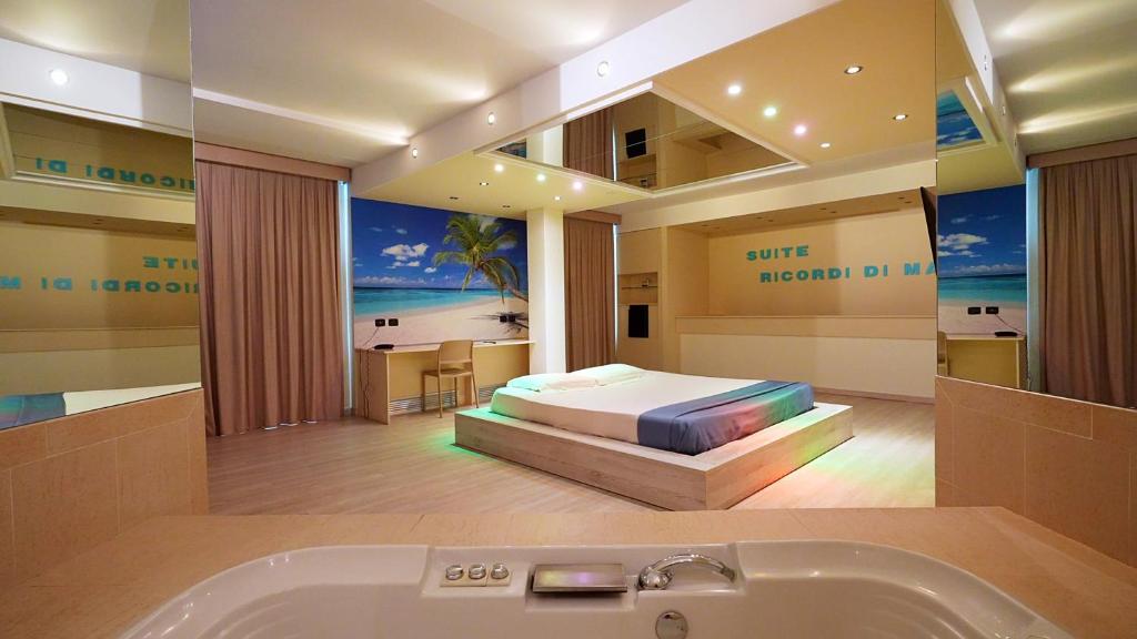 Postel nebo postele na pokoji v ubytování Motel Soignè