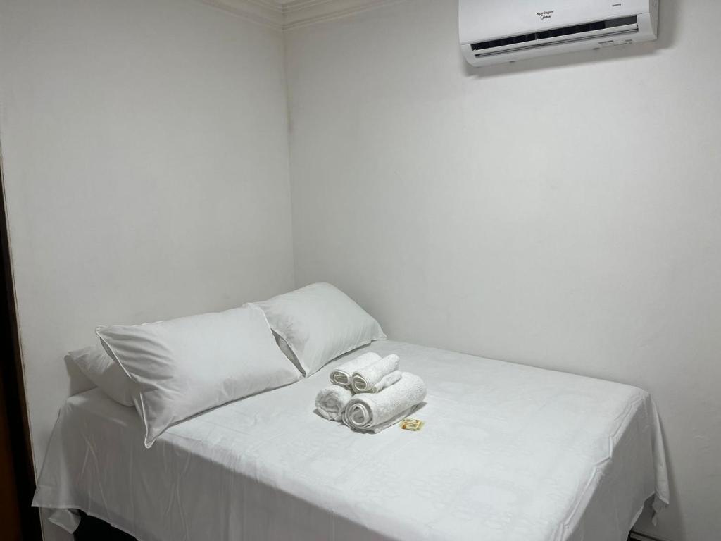 Postel nebo postele na pokoji v ubytování CARIBESSA BEIRA MAR CLUBE Aspep